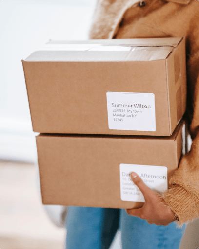 Reverse logistics packing boxes