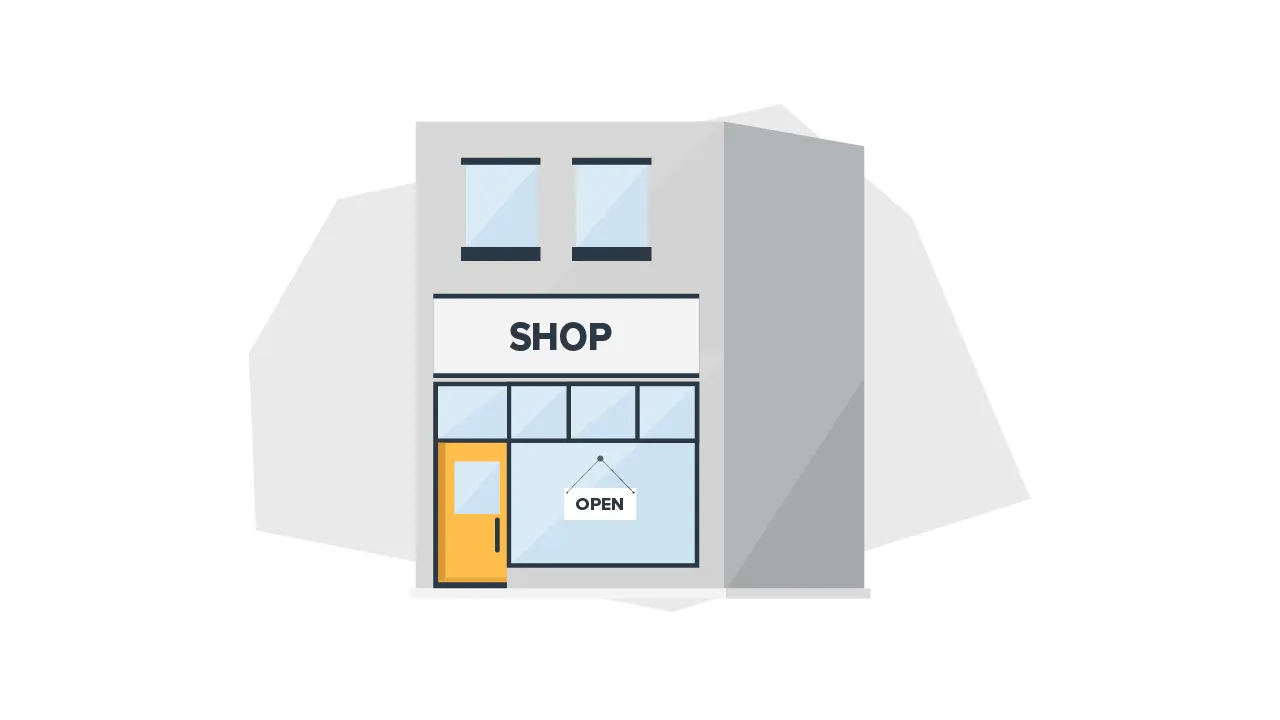 a shop with an open sign in the window