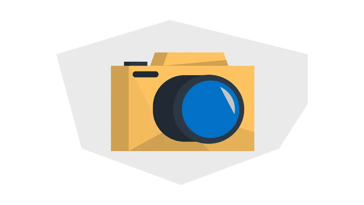 an analog camera with a lens