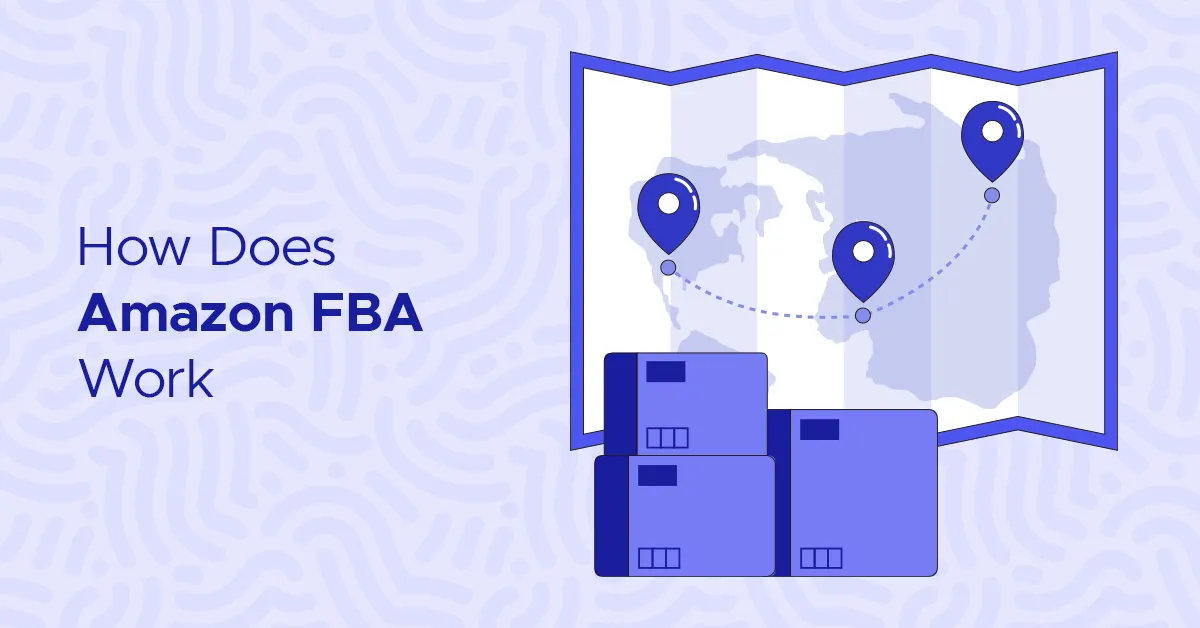 How does Amazon FBA work with map and boxes