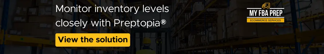 CTA banner - Monitor inventory levels closely with Preptopia