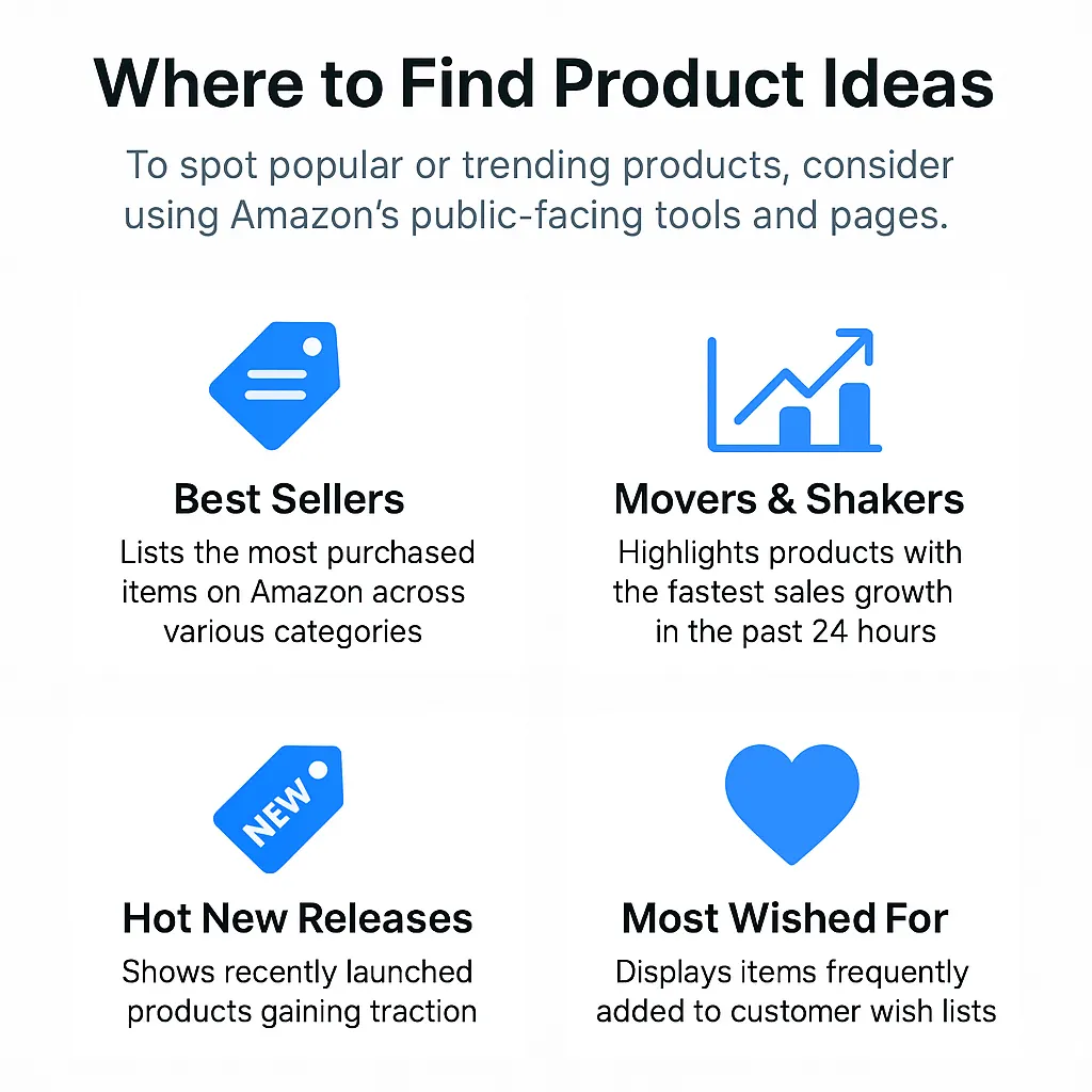 Tips on where to find product ideas for Amazon